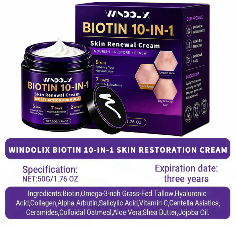 Windolix® Biotin 10-in-1 Skin Restoration Cream