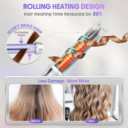 💫 No skill required at all ✨ linvora AirCurl Pro gives salon-quality curls