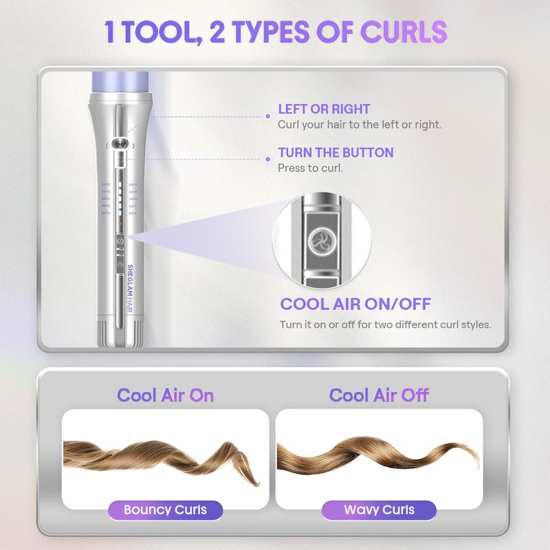 💫 No skill required at all ✨ linvora AirCurl Pro gives salon-quality curls