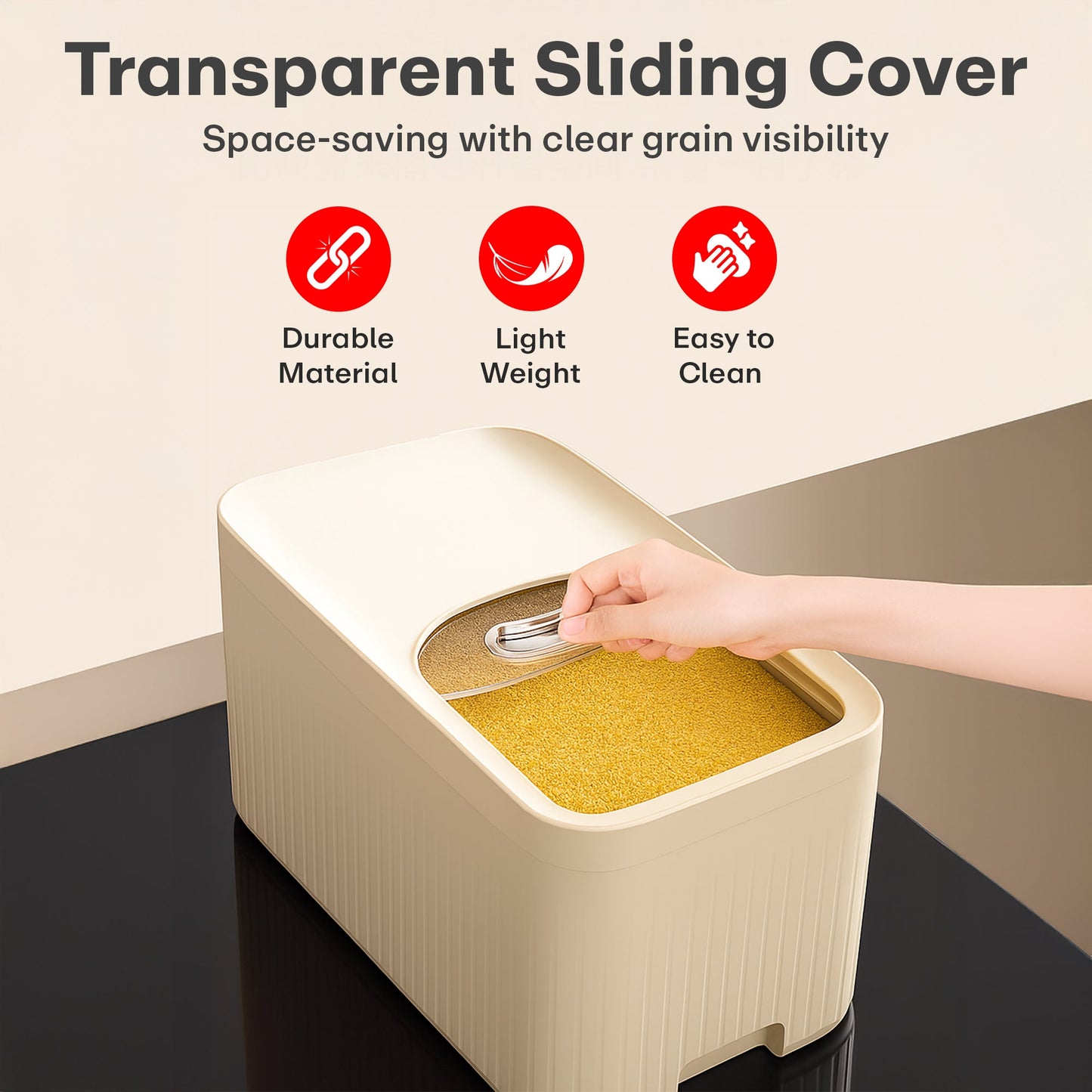 🔒 Rioware Sealed Rice Container - Keeps Rice Fresh All Year Round