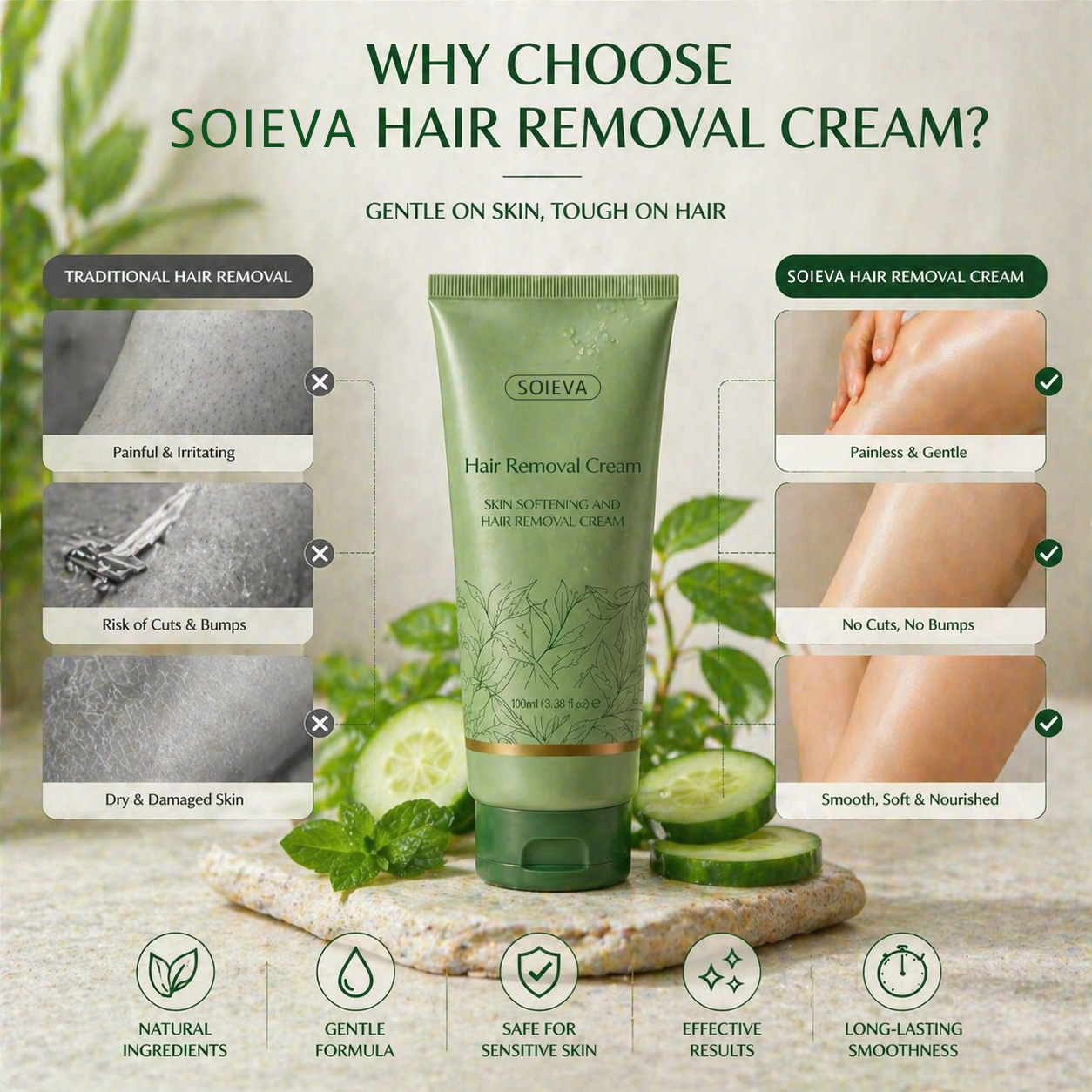 Flumyr™ Fast-Acting Sensitive Hair Removal Cream