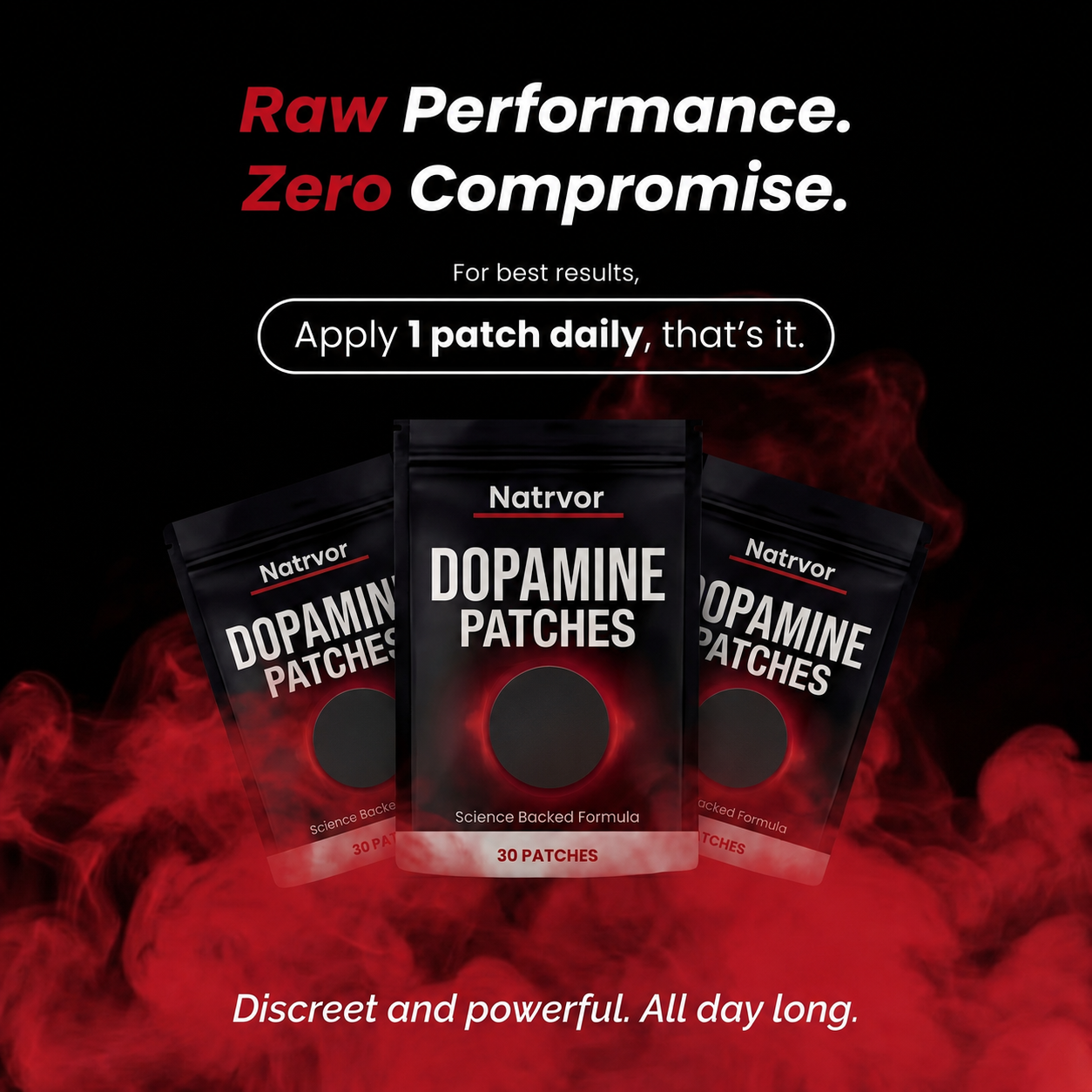Natrvor  Performance Patch — Focus, Energy, Drive & Confidence