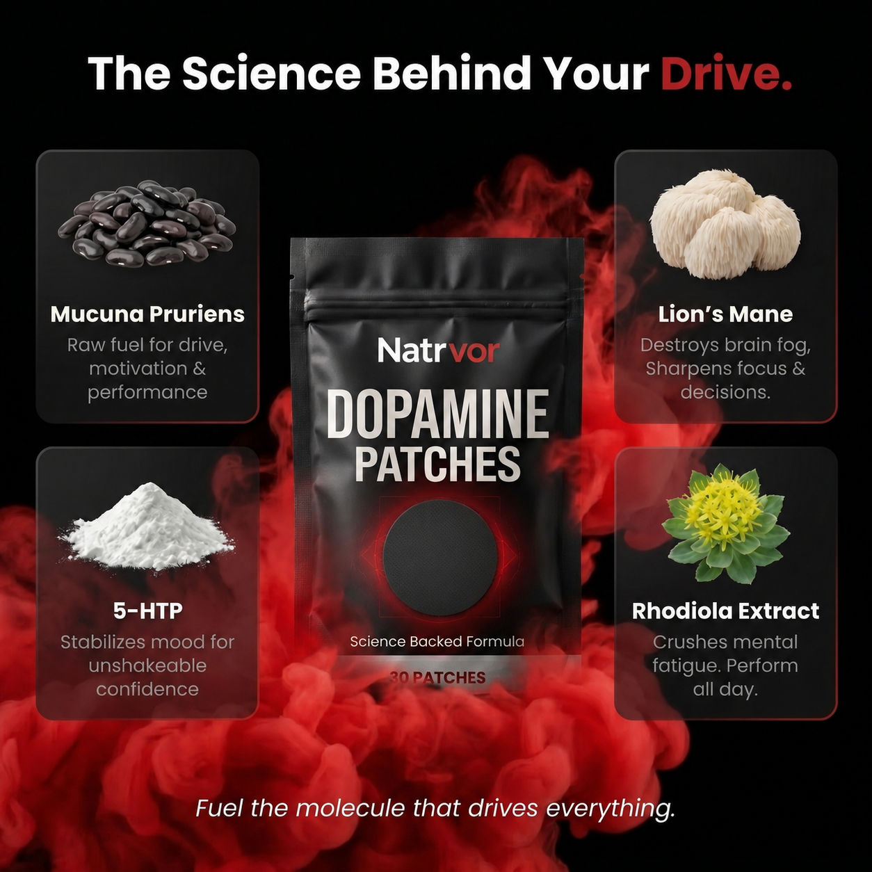 Natrvor  Performance Patch — Focus, Energy, Drive & Confidence