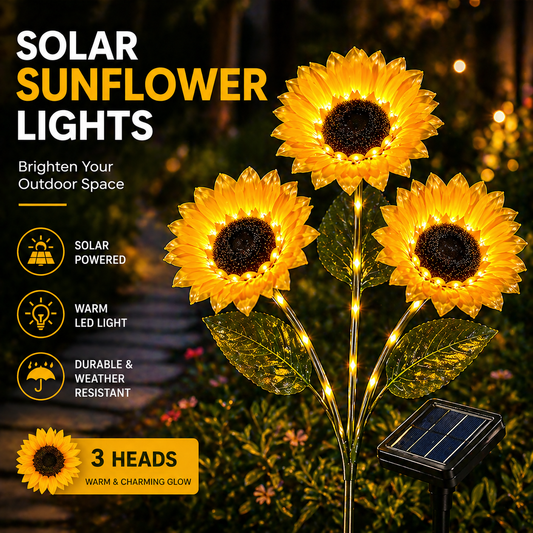 linvora Solar Sunflower Lights