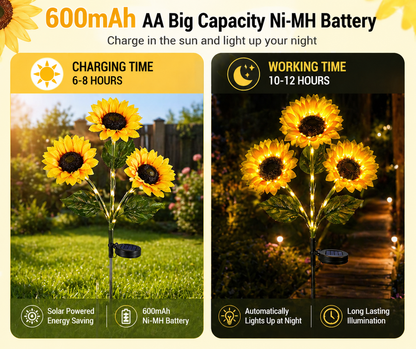 linvora Solar Sunflower Lights