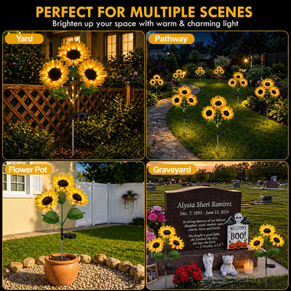 linvora Solar Sunflower Lights