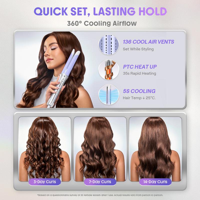 💫 No skill required at all ✨ linvora AirCurl Pro gives salon-quality curls