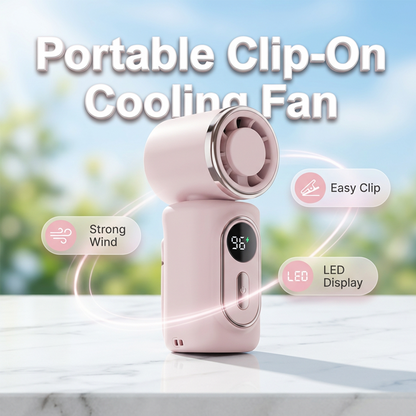 🌬️This Clip-On Fan Slaps! Portable, Hands-Free & Cools You Down in Seconds
