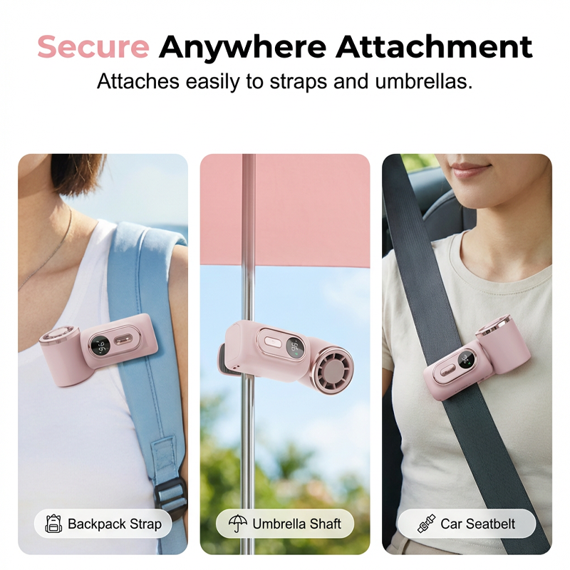 🌬️This Clip-On Fan Slaps! Portable, Hands-Free & Cools You Down in Seconds